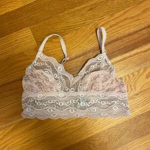 Pink sheer bralette